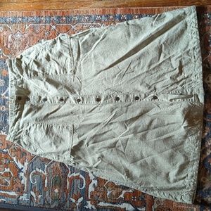 Target brand moss green button skirt